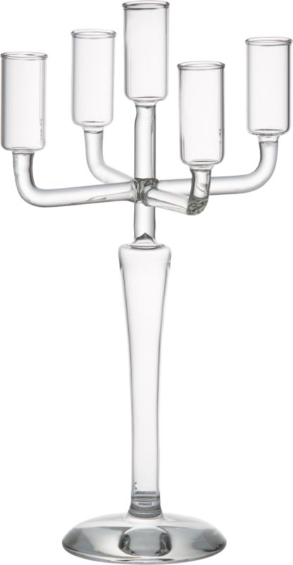 5 taper candleholder. 5.5"Wx5.5"Dx12"H