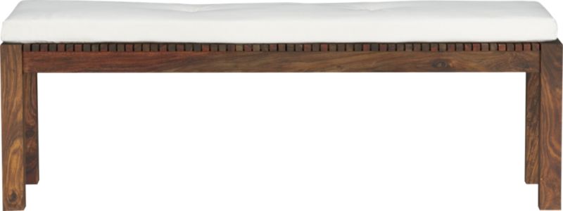 lanai bench/natural cushion