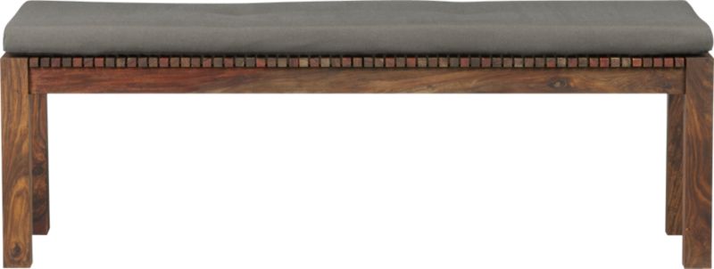 lanai bench/steel cushion