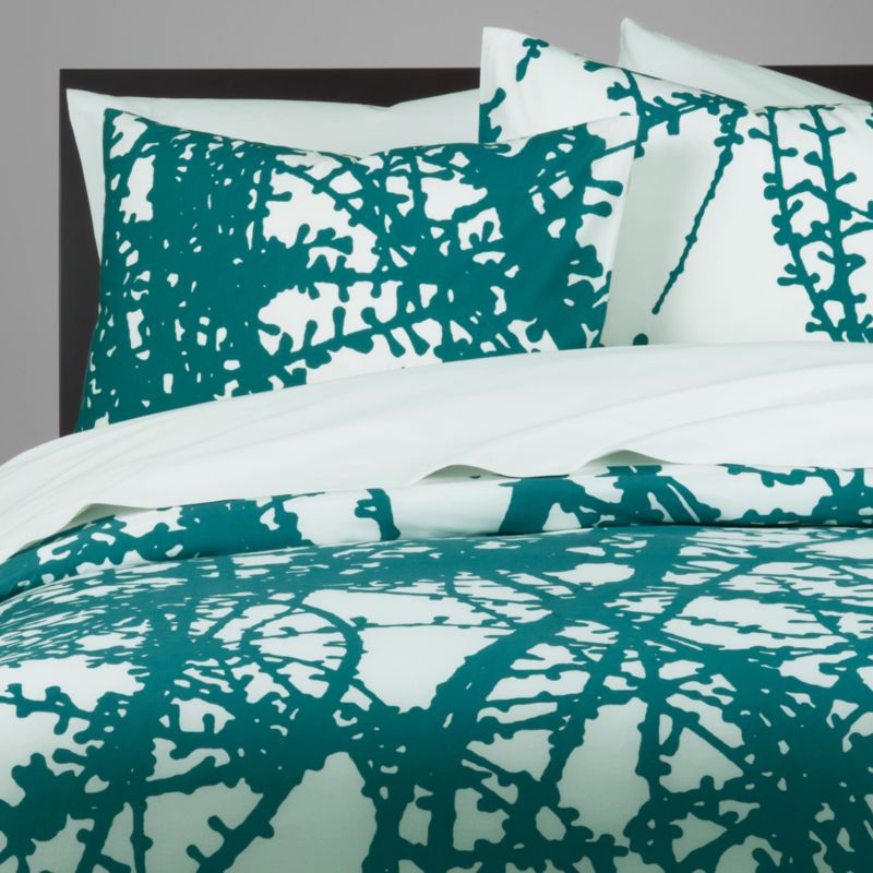 larch bed linens shopping in CB2 duvet covers : master bedroom bed teal the larch larch bed linens
