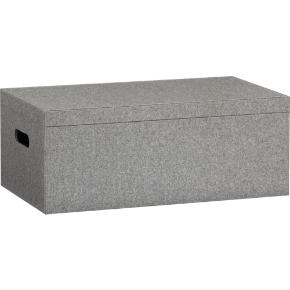 grey felt storage box