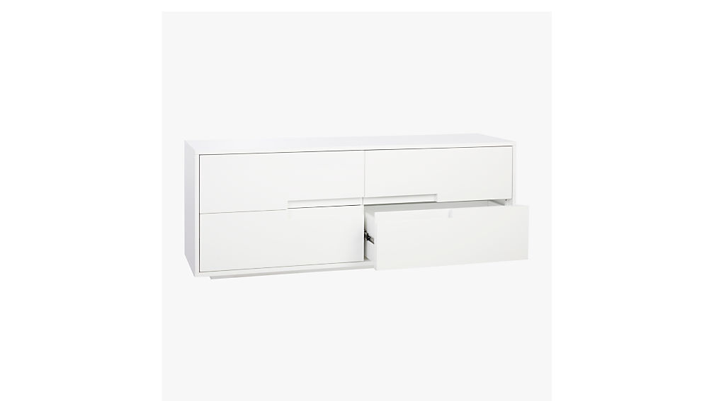 latitude white low dresser CB2