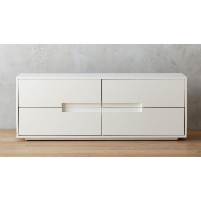 latitude white low dresser CB2