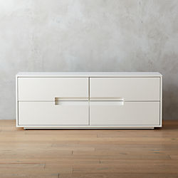 latitude white low dresser