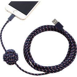 usb lightning night navy cable