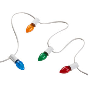 multi colored line lights
