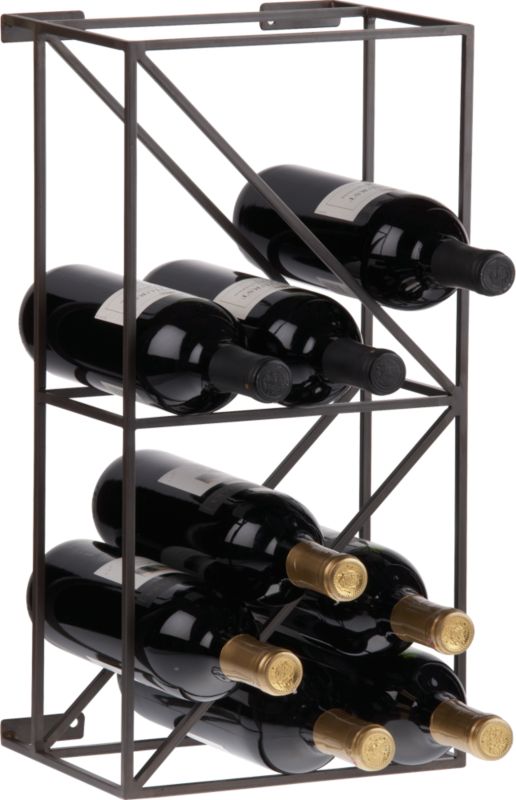 linear 12 bottle wine rack