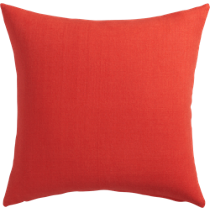 linon red-orange 20" pillow