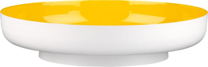 liquid round yellow bowl