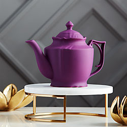 lizzy royal purple teapot