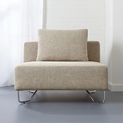lotus natural armless chair
