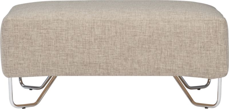lotus ottoman in natural. 38.5"Wx38.5"Dx16.5"H