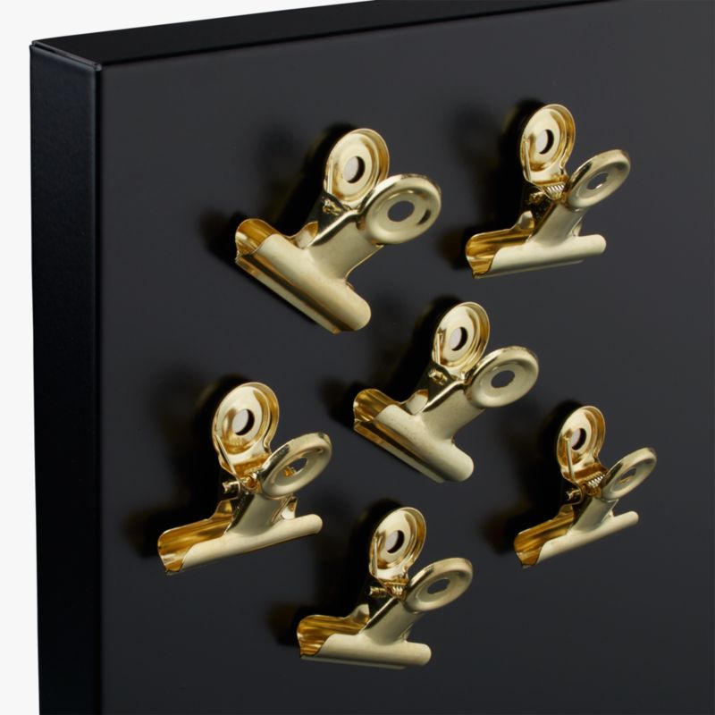set of 6 gold clips CB2
