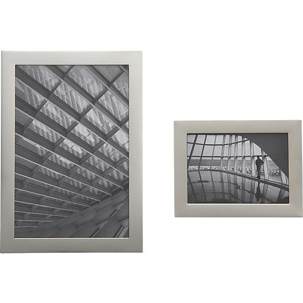 stainless steel picture frames CB2