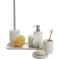 marble bath accessories