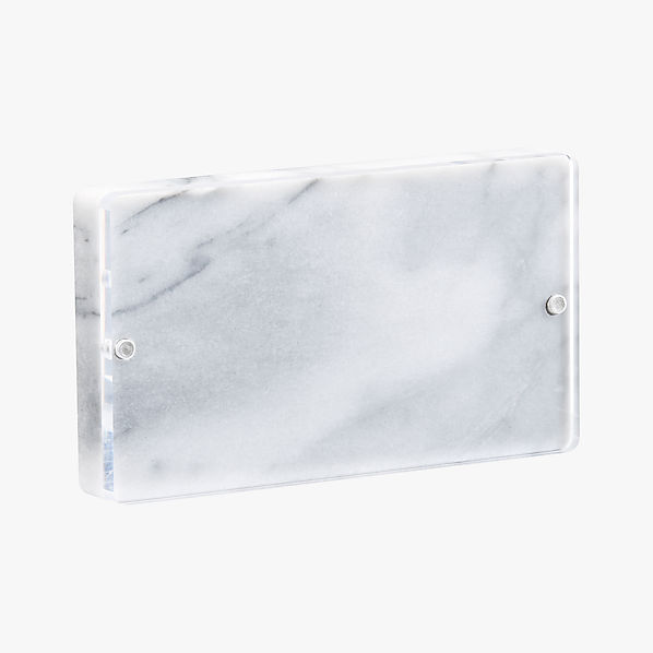 marble 4x6 picture frame CB2