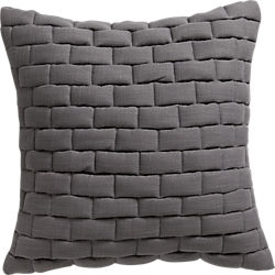 mason quilted grey 18" pillow
