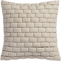 mason quilted oat 18" pillow