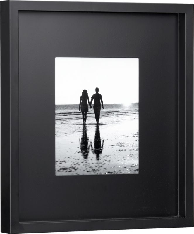 black matte 8x10 picture frame CB2