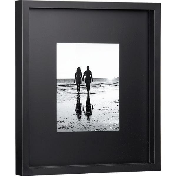black matte 8x10 picture frame CB2