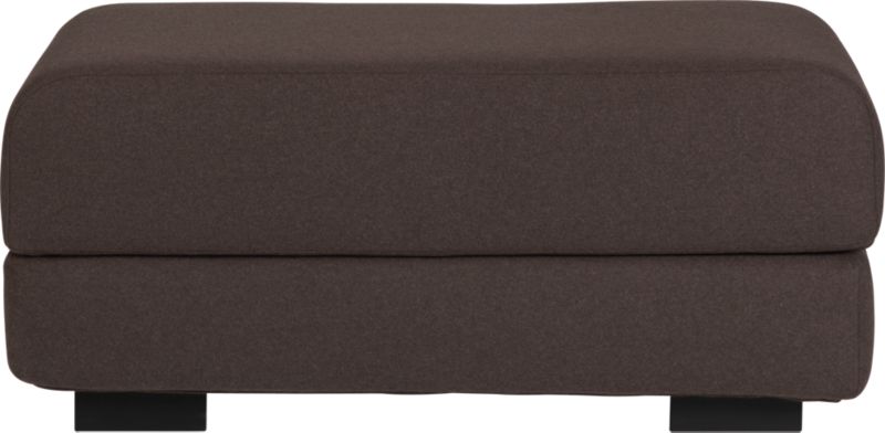 max mocha felt sleeper ottoman