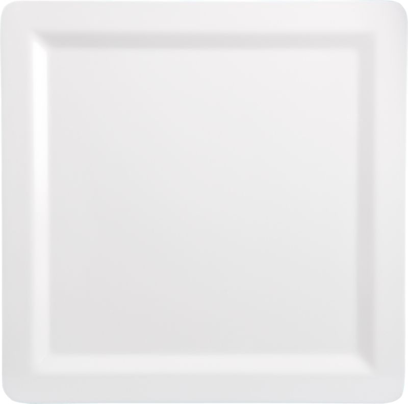 white square melamine dinner plate