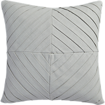 meridian light grey 16" pillow
