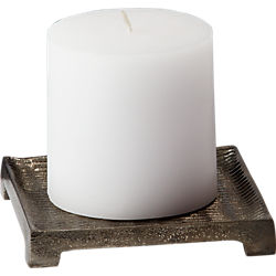 metal candle plate