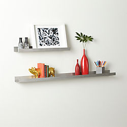metal aluminum wall shelves