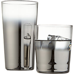 metallic barware