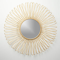 mick natural 40" wall mirror