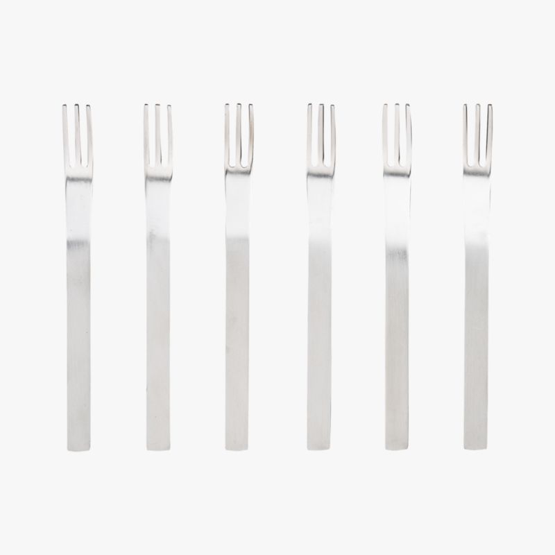 mini cocktail forks set of six