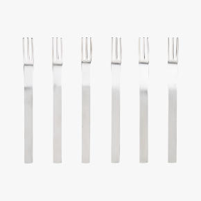 set of 6 mini cocktail forks