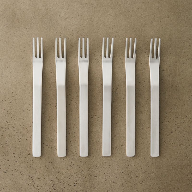 Mini Cocktail Forks Set Of Six Cb2 1893