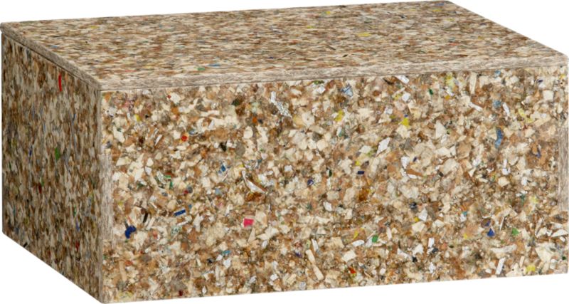 mosaic recycled storage box with lid