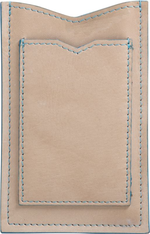 natural leather phone case. 3.25"Wx4.75"H