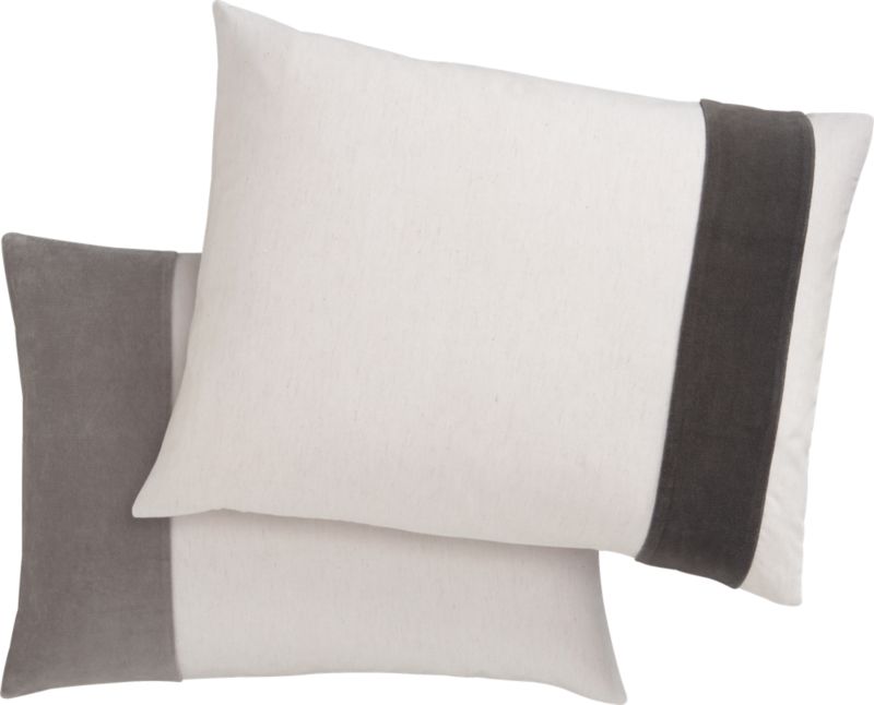 set of two nigel standard shams. 26"Wx20"H