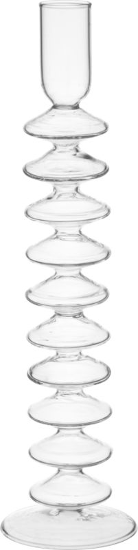10-ring candleholder. 1.75"dia.x10.5"H