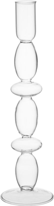 2-ring candleholder. 1.5"dia.x9.5"H