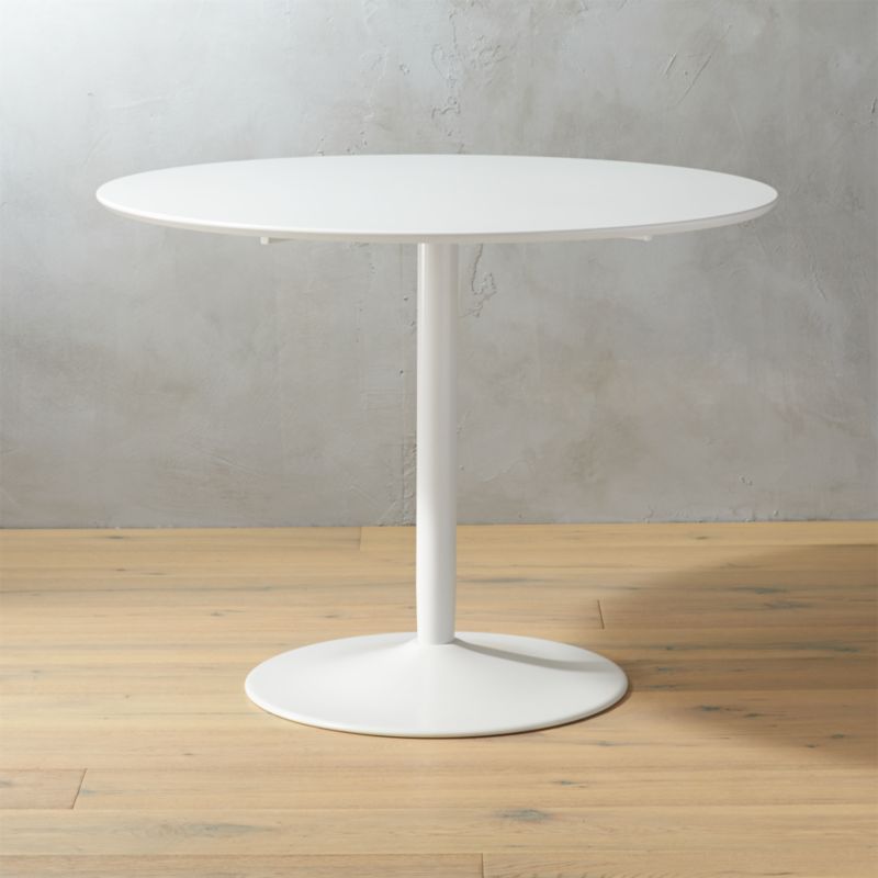 odyssey white dining table | CB2