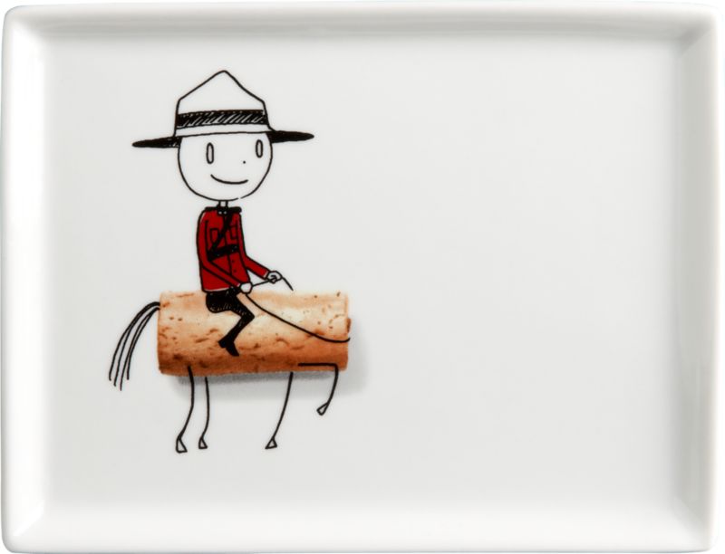oliver mountie appetizer plate