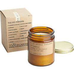 orange and cardamom soy candle