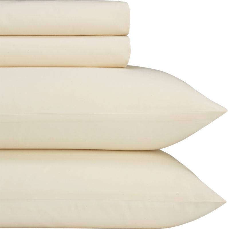 organic percale natural sheet sets