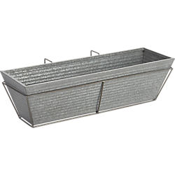 oscar rectangular rail planter and frame
