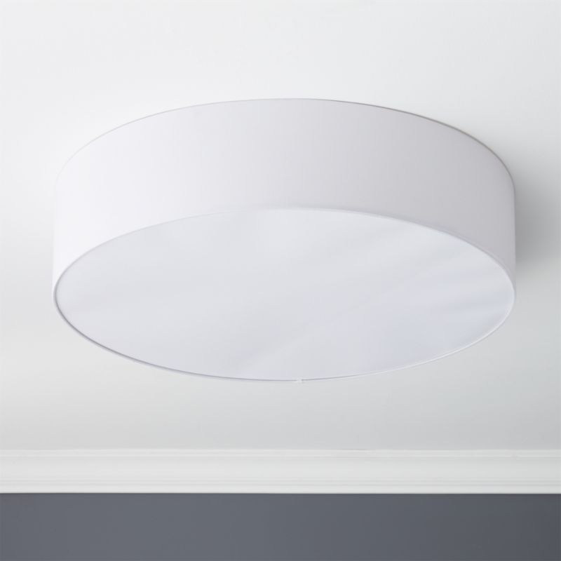 oversized drum flush mount lamp CB2