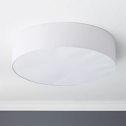 oversized drum flush mount lamp