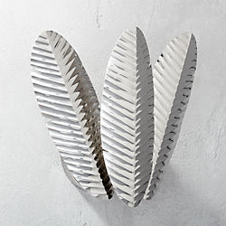 palm frond wall sconce
