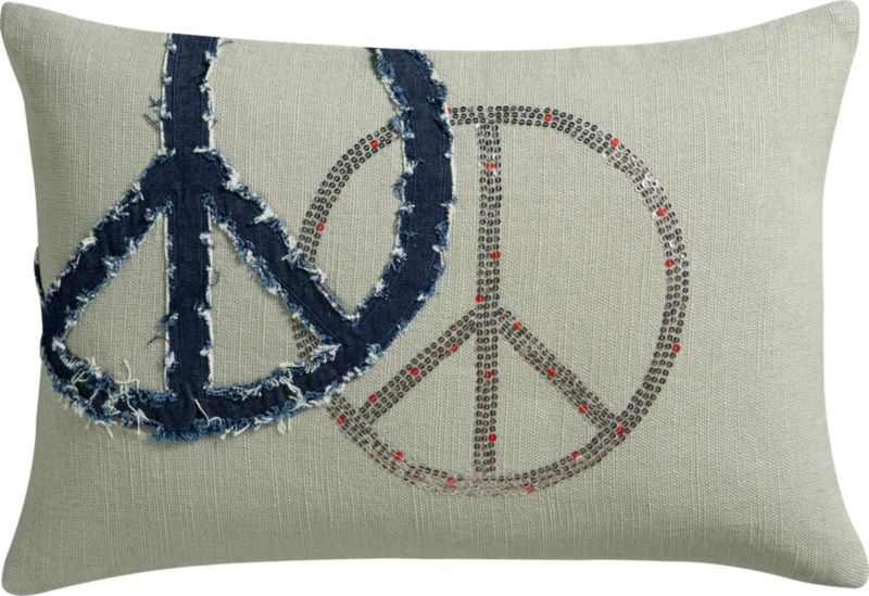 peace out pillow