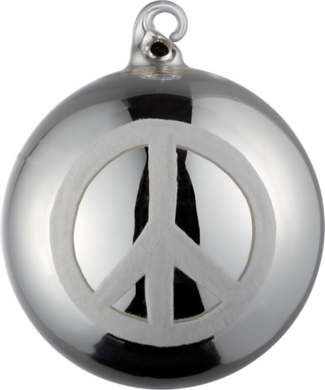 peace sign ornament