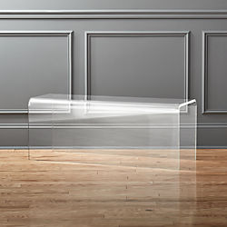 peekaboo acrylic bench